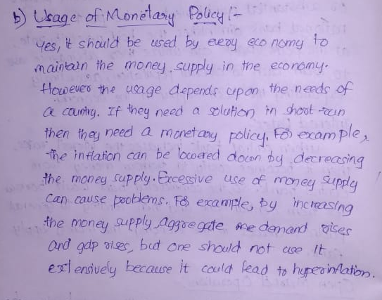 Yes, t shauld be uwed by eeay ao nomg to mainoin the money supply in the ecorony Howeves he uoage depends cpon the nedc of a