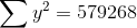\sum y^2=579268