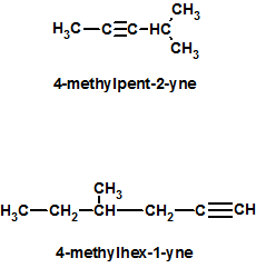 CH CH 4-methylpent-2-yne CH