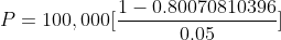 10.80070810396 ( P-100, 0001 P = 100, 05