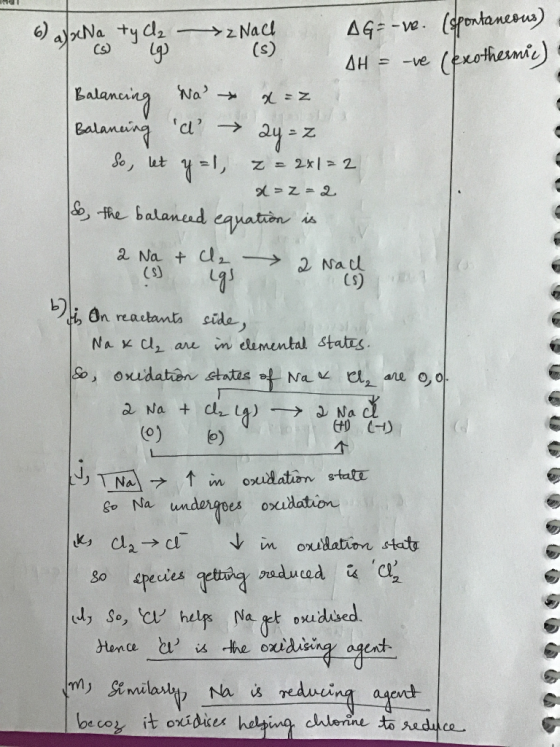 ay? No ty choo ->z Nach (S) AG=-ve. (spontaneous) SH = -ve (exothermic) Balancin 2 = Balancing a ay=z So, let yal, z = 2x17