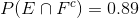 PENF) = 0.89