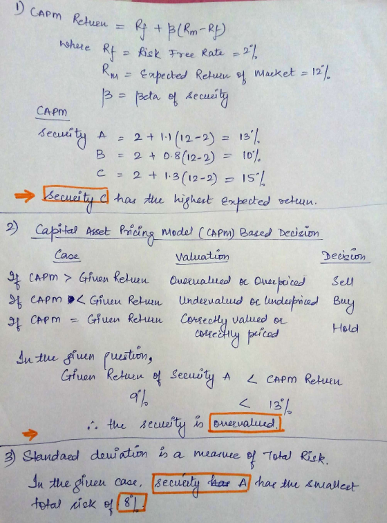 CAPM Retuen wshere RI = RM apected Retun f Maeket Ppeta Acculy isk Free Rate 12/ CAPM euity (12-2)= 13 A 2 .1 B 2+ O 11 13(1