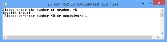 Write a program that computes the average of a set