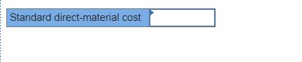 Standard direct-material cost