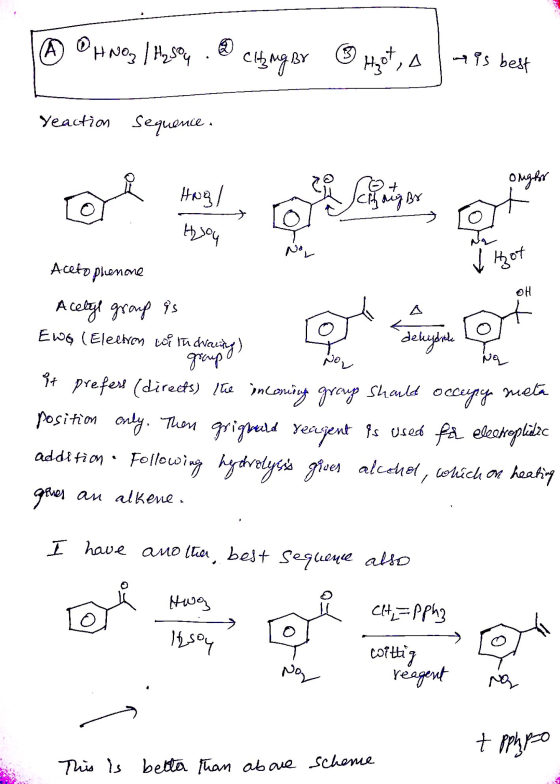 Yeacfion Sequome of Aceto plamone 卜。 taレ Position Yecu S Useca Kwe\ au alkene .