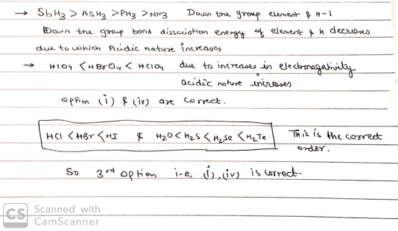 → SLH₂> ASH₂>PH₂ > 113 Doun the group element & H- Browon the group bond dissociation energy of element q H decroses due to w