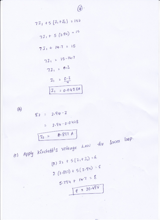 3, 5 (2.4)5 73 +14.Z15 7 2 15-147 77, 2 0.3 303 22.u-D0428 T8397 A e) Apply kischodts voktage haw 6y Loa loep 2 (18%) t s(25
