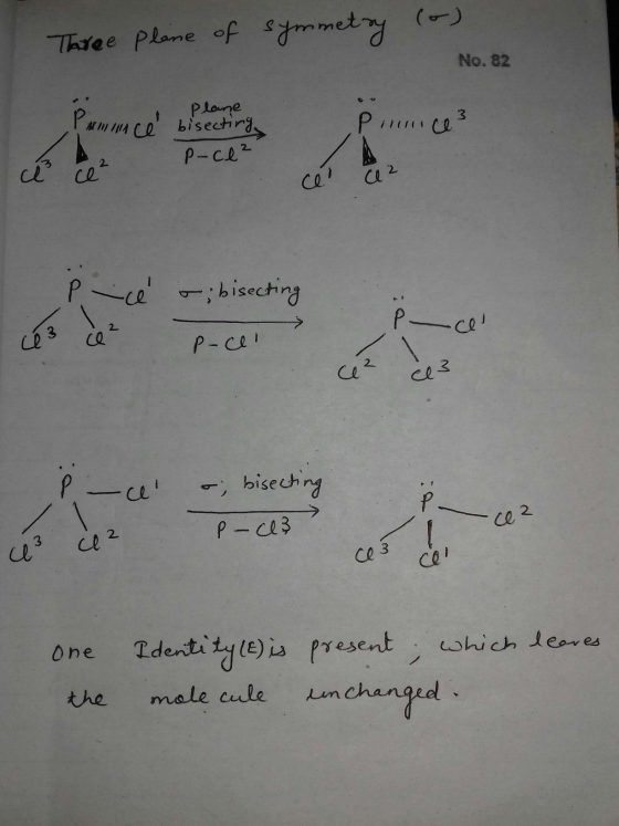 Taree Plane of symmetry (0) No. 82 Plane 2 bisecting MM / Pirmo p-ce² cez a bisecting -cel ce3 P-cli ce3 - bisech P-ce? - cez