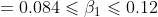 =0.084\leqslant \beta _{1}\leqslant 0.12
