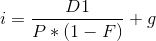 D1 * P*(1 - F) +9
