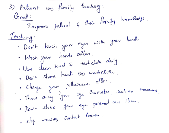 3)Patent o Goa Pamily bachng Pemily knladge Lmprove pabent s hei Tashung Dont ouch Xouves ou hand Wash our hando oPbn waoh c