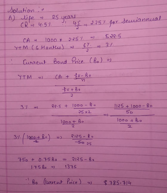 A) Aufe_크- 25 year ! for deusiannual Gunn eut Bond Rice (BD) V-Bo 1125 + looo-Bo 5 x2 56 2 2 2 Lt 5 Bos) 1375