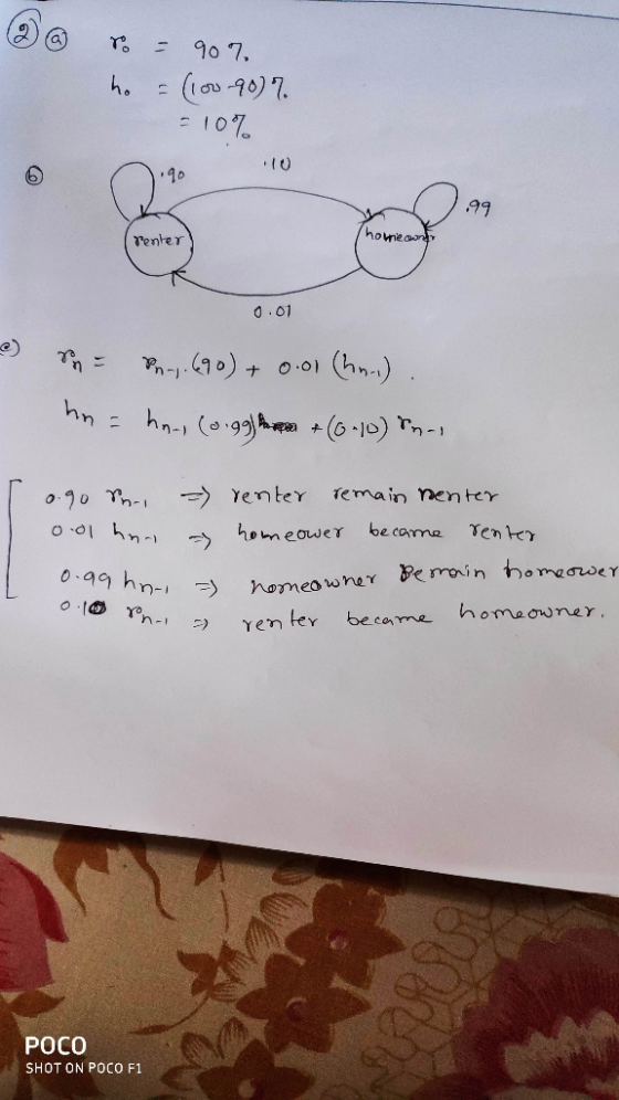 a 90 7. a0-90)7 - 10% 99 homean renter 0.01 hm) P0) O.01 + (6-10) Tn- Yenter Temain nenter 0.90 Tm- be came homeower Ten ter