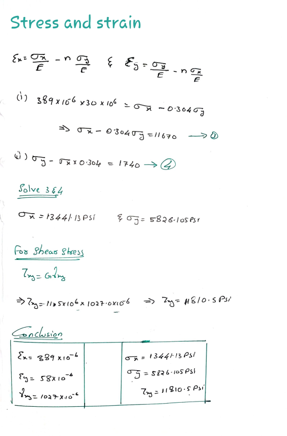 Stress and strain 3+* - * * со и { &эг ба orang E „ој x {% 2.91 xb8% (0) x - 0:364 Ga => ox – 03o4oa1670 di ) оз - оххо -3ol,