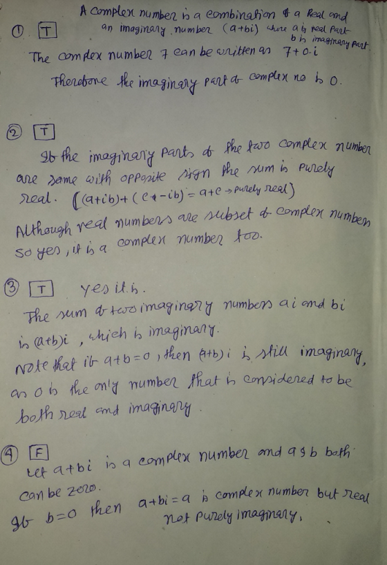 bis imaginary part A Complex number na combination of a real and an imaginary number (atbi) whore as real part The complex nu