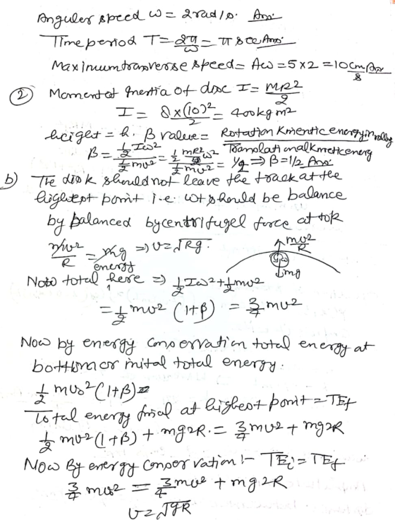 - Tranolati malkmeticenery MR2 B= 2 Iw2 mue moz Anguler speed w=aradio. Ass Time period T= 20 = T 8 Te Amo Maxinum transverse