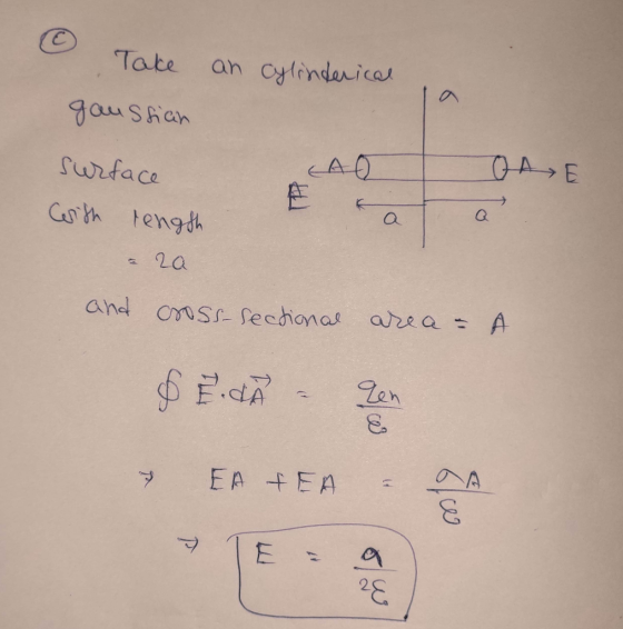 & Take an cylinderical gaussian (AE surface Cerith rength kat a a za and cross-sectional area = A SEA - Zen CM EA FED