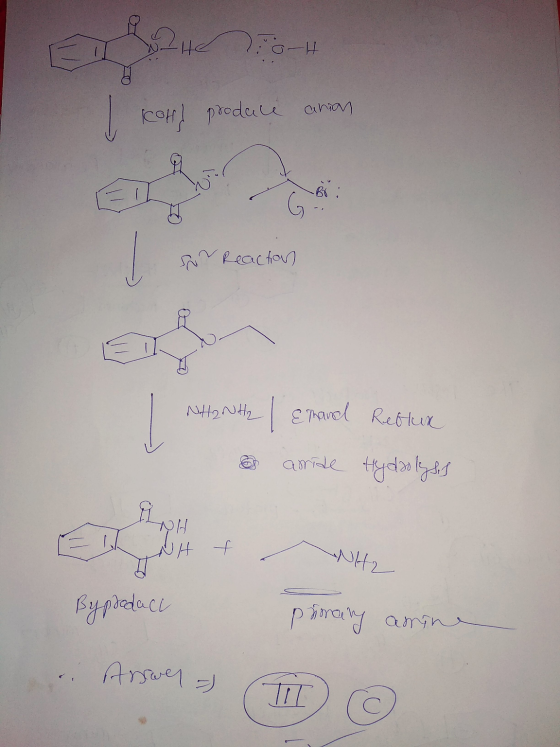 124 .6-H an Kohl produce arian Son Reaction NHANH & | Erand Reflux aride Hydolysis NH Bypodaci primary amine ..Ansell -> T ©