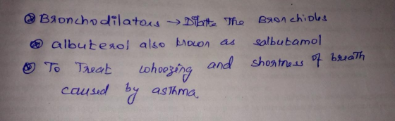 Bronchodilator Dibatte The albuterol also roon as To Treat wheezing and caused by asthma Bronchioles. salbutamol shortness of