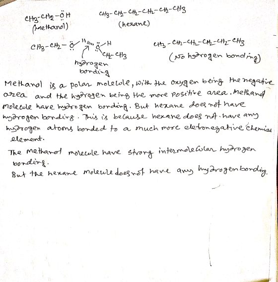 CH3-CH2-OH CH3-CH-CH2-CHE-eh-et3 Chexane) priethanol) 14 Hint I CH3-CH2-8 I eltz - Ch-CH2-CH-CH2-CH3 CH2 CH3 (No hydrogen bo