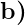 \textbf{b)}