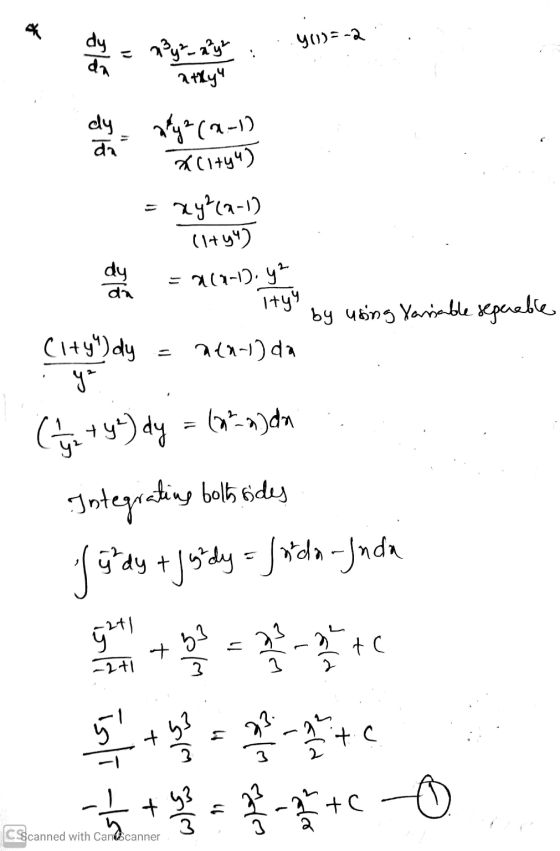 -2 * e moyennyt y?-ayz . .40 30032 og athya ( a -12 (1+y4) = xy?(9-12 City 47 ou du = 71717-yo hiyo ty by using Xariable segu