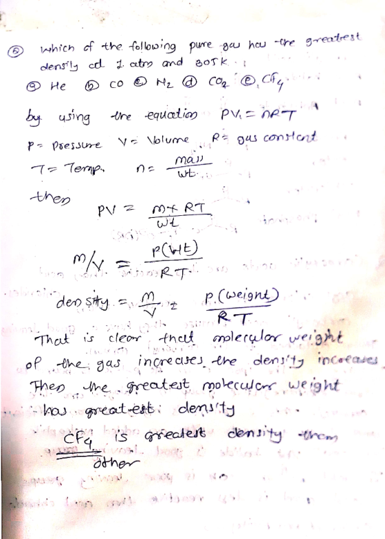 which cf the tollobng pure ure fous connt thes Jre freatest rpoleculo we ight