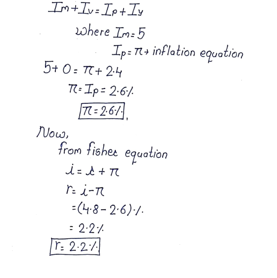 工p=TA inflation equation T-IP: 261. :267 rom fishee equation 1 : 2.2/ T: 2-2