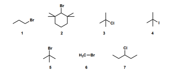 Br Br CI 2 4 Br CI H3C-Br 5