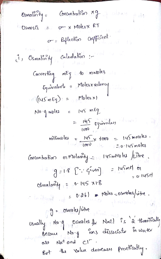 onCen Osmosi -x Moles x RT (us mE?Moles) 1445 millimoles us. 8malomy ะ 0.NS 지.g 0%no osua st in wa auo Not ond c