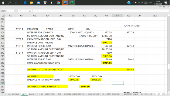 Ovo a 1x ENG 06:19 16-03-2020 ... O X AN219 fx - AE X AF AG AH AI AJ AK AL AM AN AO AP AQ A 200 201 202 203 TOTAL INTEREST ST