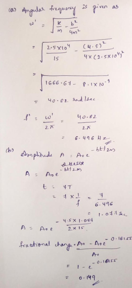 iven as (0 Anguler tuey Чтt 2-5X104 (4.) 1666 61- 40-82 Rad lsec 니0-82 27 2 7 mplitude A = Aoe PHesix A = Aoe T 6.496 4.5X104