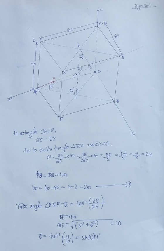 Page. No. 1 nz TAA 8m- Бm D b B Hm 10 90 5. XR E In ve any le GEFG, GS - ES due to similar trangle. A BEGT and 185G, 85 = BE_