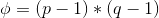 (p-1) * (9 -1)