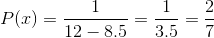 P(z) = 12-8.5 3.5 7