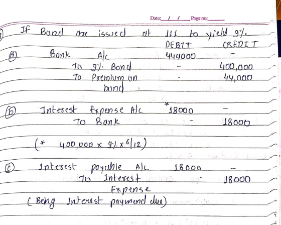 Date: _I I__Page no:_ 5 It Bund are issued at @ Bund 10 To - Ale__ gili Bond- premium on bund 11 to yield at DEB1L_ CREDIT CR