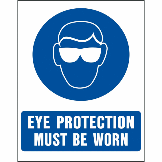 EYE PROTECTION MUST BE WORN