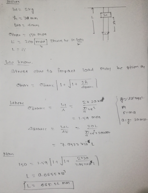 Gtives 似 L. c Vnow SRA ue to impact loodmort be sien a z her F-ma AE NOU 150 159 1 1 2130 しこ0. 8655x103