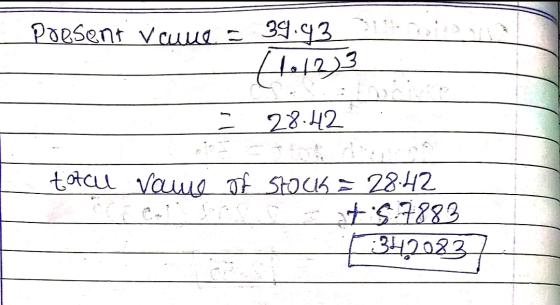 Poesent veure = 39.43 31 = 28.42 I totalul vame of stock = 28.42 tis.7883 13420837