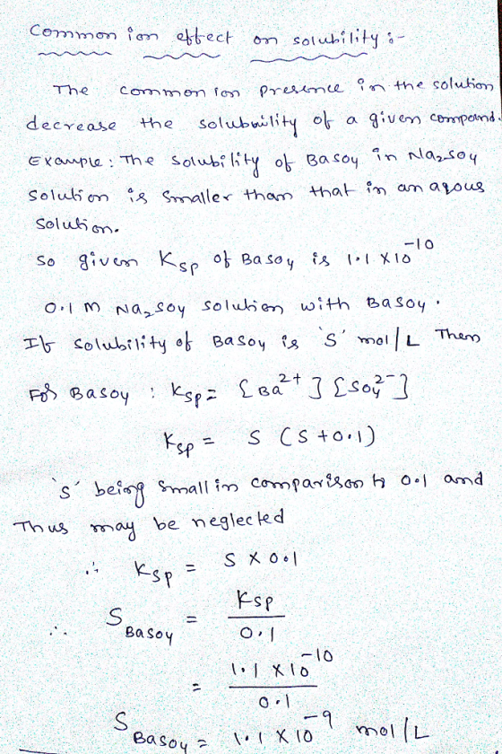 TheC Ba so in nlazsoq Solul um 2t SP Th us a be neglec ed BaSo ey 0