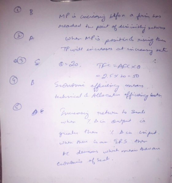 MP is cruciariy befor a frin has reached the point of diminishing seturing when Meis position& rising then TP will increases