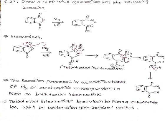 0.22 ; Draw a step-wise mechanism for the follocering cartoo. > Mechanism > EITH G GO-H (Tetrahedaal inteä mediate) → The Rea