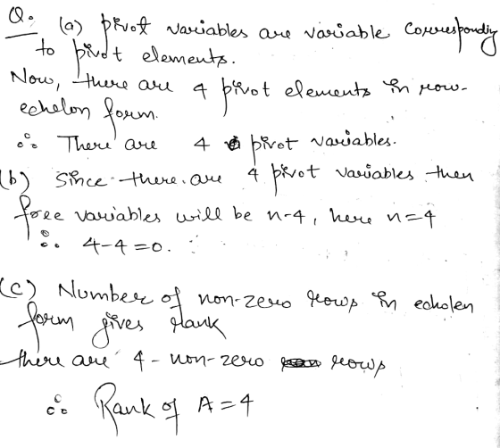 au v eeskoud lua Oo (a) prvot variables are variable corresponding to bindt elements. Now, there are a binot elements en row-