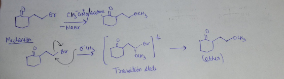tore, - NaBr Mechanism Transition state