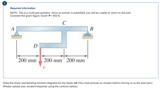 Required information NOTE: This is a multi-part question. Once an answer is submitted, you will be unable to return to this p