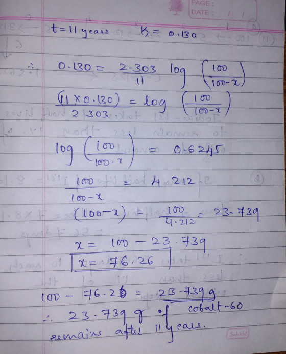 PAGE: DATE 2130 to Ισο 212 (M- 23- 39 cobatt-60 23-