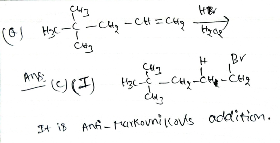 (os H₂c-q HgOL cus HBV -¢-City - CH = Cida CH BV CH2 UI Hgc_¢ - Coty CH CHO Cutz It i8 Anti-Markovnikovs addition,