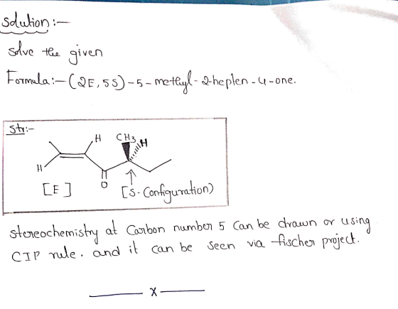Sdluion - Soluion): ve tG given heplen --one Onrfhquration sochemistry al Conbon numbon 5 Can be drouun or usin CIP Tuwe. and