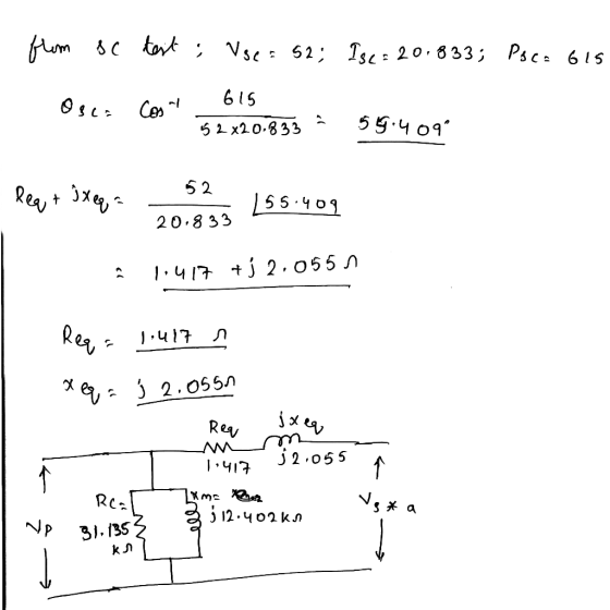 - from sc desti Vse = 52; Ise: 20.833; Poca 615 Osca con 615 52*20.833 i 59.409° leq + sxeqa 52 155.409 .409 20.833 ĉ 1.417 +